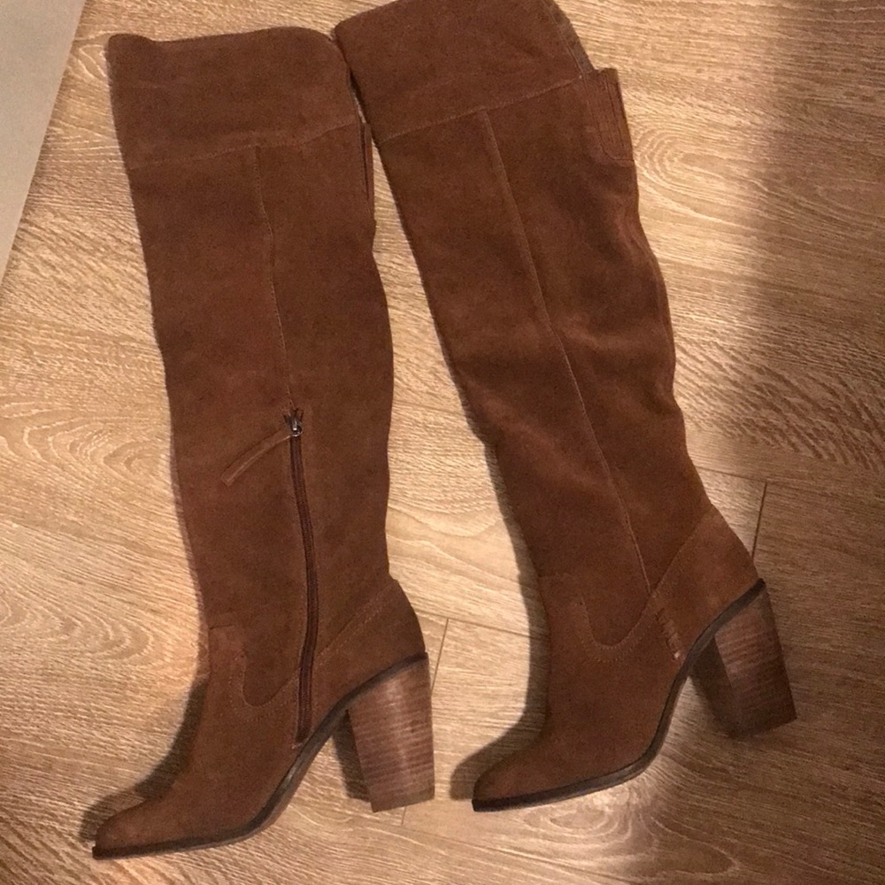 LAST CHANCE Dolce Vita Real Suede OTK Boots